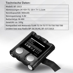 Batterie de rechange NI-MH 1000 mAh pour Motorola TLKR T3, T4, T5, T7, T8, T50, T60, T80, compatible avec les pièces d'origine I