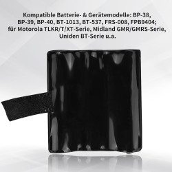 Batterie de rechange NI-MH 1000 mAh pour Motorola TLKR T3, T4, T5, T7, T8, T50, T60, T80, compatible avec les pièces d'origine I