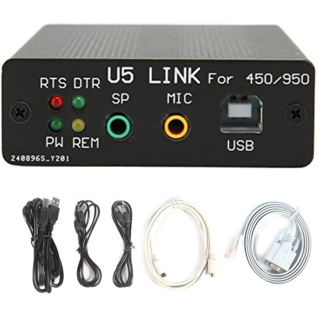 Adaptateur USB PC Link Connecteur radio avec interface CAT optiquement isolée pour Yaesu FT-450D FT-950D FT-991A FT-891 et IC-27