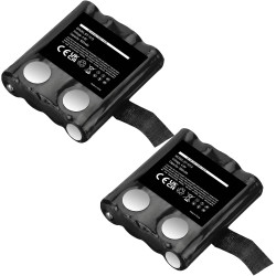 Lot de 2 batteries de rechange pour BT-1013 4,8 V NI-MH 900 mAh pour Motorola TLKR T3 T4 T5 T7 T8 T50 T60 T80, BP-38, BP-39, BP-