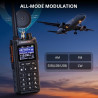 Radioddity GS-10B Pro Talkie-Walkie Radioamateur, 8W Bi-Bande, Spectre Temps Réel, Récepteur HF SSB CW Bande Aviation, Prog App,