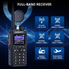 Radioddity GS-10B Pro Talkie-Walkie Radioamateur, 8W Bi-Bande, Spectre Temps Réel, Récepteur HF SSB CW Bande Aviation, Prog App,