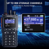 Radioddity GS-10B Pro Talkie-Walkie Radioamateur, 8W Bi-Bande, Spectre Temps Réel, Récepteur HF SSB CW Bande Aviation, Prog App,