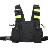 Talkie-Walkie Double Sac de Poitrine Radio Réfléchissant Poitrine Harnais Support Sac Gilet Plate-Forme Talkie-Walkie Pack Poche