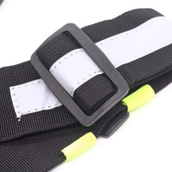 Talkie-Walkie Double Sac de Poitrine Radio Réfléchissant Poitrine Harnais Support Sac Gilet Plate-Forme Talkie-Walkie Pack Poche