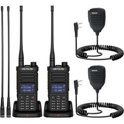 Retevis Ailunce RA89R Talkie Walkie Longue Portée, APP Contrôle, Fonction Répéteur Temporaire, AM/FM, Batterie 2800mAh, Radio Am