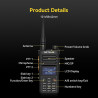 Retevis Ailunce RA89R Talkie Walkie Longue Portée, APP Contrôle, Fonction Répéteur Temporaire, AM/FM, Batterie 2800mAh, Radio Am