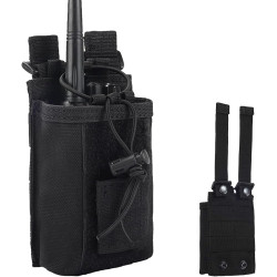1 pcs Molle Étui de Radio Tactique Porte Radio Housse, Sac pour Talkie-walkie, Support Radio, Multifonctionnelle Talkie Walkie P