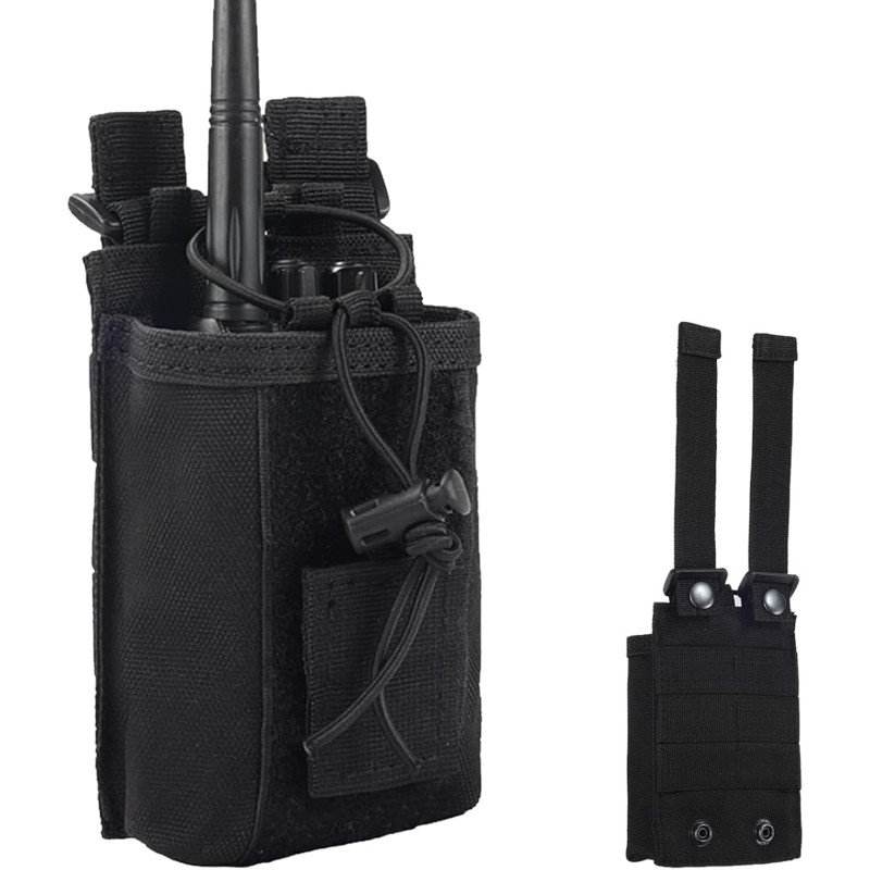1 pcs Molle Étui de Radio Tactique Porte Radio Housse, Sac pour Talkie-walkie, Support Radio, Multifonctionnelle Talkie Walkie P