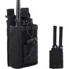 1 pcs Molle Étui de Radio Tactique Porte Radio Housse, Sac pour Talkie-walkie, Support Radio, Multifonctionnelle Talkie Walkie P