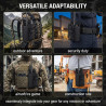 1 pcs Molle Étui de Radio Tactique Porte Radio Housse, Sac pour Talkie-walkie, Support Radio, Multifonctionnelle Talkie Walkie P