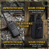 1 pcs Molle Étui de Radio Tactique Porte Radio Housse, Sac pour Talkie-walkie, Support Radio, Multifonctionnelle Talkie Walkie P