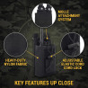 1 pcs Molle Étui de Radio Tactique Porte Radio Housse, Sac pour Talkie-walkie, Support Radio, Multifonctionnelle Talkie Walkie P