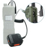 Microphone tactique radio bidirectionnel avec volume réglable et port pour écouteurs de 3,5 mm pour radios Baofeng AR-152 NATEFE