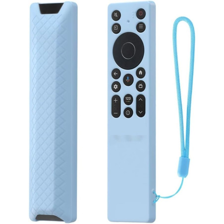 Coque en silicone pour télécommande TCL RC933A - Coque de protection antidérapante et résistante aux chocs avec cordon de suspen