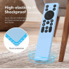 Coque en silicone pour télécommande TCL RC933A - Coque de protection antidérapante et résistante aux chocs avec cordon de suspen