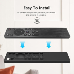 Coque en silicone pour télécommande TCL RC933A - Coque de protection antidérapante et résistante aux chocs avec cordon de suspen