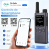 Lot de 2 Talkie-Walkies POC-AT1 Nationwide 4G/5G sans Limite de Distance Réglage de l'application POC Radio bidirectionnelle de 