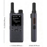 Lot de 2 Talkie-Walkies POC-AT1 Nationwide 4G/5G sans Limite de Distance Réglage de l'application POC Radio bidirectionnelle de 