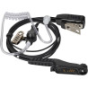 Oreillette Tube Acoustique avec Micro Compatible avec Motorola R7 | compatible avec R7a N30 N50 N70, ION et MXP600 Radio bidirec