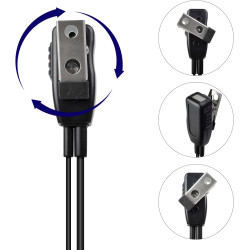 Oreillette Tube Acoustique avec Micro Compatible avec Motorola R7 | compatible avec R7a N30 N50 N70, ION et MXP600 Radio bidirec