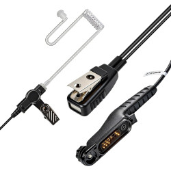 Oreillette Tube Acoustique avec Micro Compatible avec Motorola R7 | compatible avec R7a N30 N50 N70, ION et MXP600 Radio bidirec