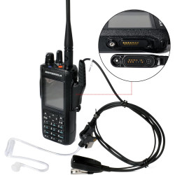 Oreillette Tube Acoustique avec Micro Compatible avec Motorola R7 | compatible avec R7a N30 N50 N70, ION et MXP600 Radio bidirec