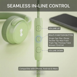 Casque Filaire avec Micro - Jack 3,5mm & Adaptateur USB-C - Pliable & Réglable - Son Stéréo, Commandes Intégrées - pour PC, Smar