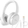 Casque Filaire avec Micro - Jack 3,5mm & Adaptateur USB-C - Pliable & Réglable - Son Stéréo, Commandes Intégrées - pour PC, Smar