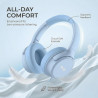 Casque Filaire avec Micro - Jack 3,5mm & Adaptateur USB-C - Pliable & Réglable - Son Stéréo, Commandes Intégrées - pour PC, Smar