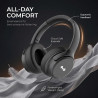 Casque Filaire avec Micro - Jack 3,5mm & Adaptateur USB-C - Pliable & Réglable - Son Stéréo, Commandes Intégrées - pour PC, Smar