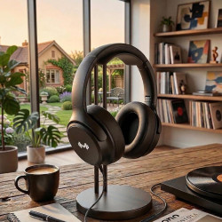Casque Filaire avec Micro - Jack 3,5mm & Adaptateur USB-C - Pliable & Réglable - Son Stéréo, Commandes Intégrées - pour PC, Smar