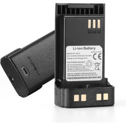 BAOFENG BC-32UV Batterie Li-ion d'origine pour radios DM-32UV et DM-32 2500 mAh haute performance avec fonction de charge USB-C