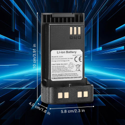 BAOFENG BC-32UV Batterie Li-ion d'origine pour radios DM-32UV et DM-32 2500 mAh haute performance avec fonction de charge USB-C