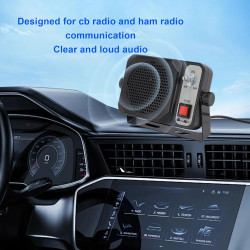 VBESTLIFE Haut-Parleur Externe avec Amplificateur, Prise Jack 3,5 Mm, 1,5 W, 8 Ω, pour Radio CB Amateur, Installation Facile et 
