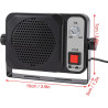 VBESTLIFE Haut-Parleur Externe avec Amplificateur, Prise Jack 3,5 Mm, 1,5 W, 8 Ω, pour Radio CB Amateur, Installation Facile et 