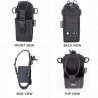 Zeadio Lot de 6 étuis porte-radio en nylon pour talkie-walkie avec sangle réglable et passant de ceinture, pour police, pompiers