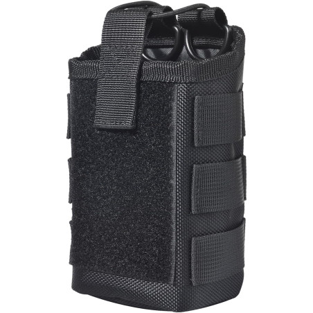 Étui Universel pour Talkie Walkie avec Bandoulière, Pochette Radio Molle Grande Capacité pour Ceinture et Équipement Tactique, C