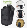 Étui Universel pour Talkie Walkie avec Bandoulière, Pochette Radio Molle Grande Capacité pour Ceinture et Équipement Tactique, C