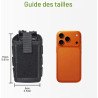 Étui Universel pour Talkie Walkie avec Bandoulière, Pochette Radio Molle Grande Capacité pour Ceinture et Équipement Tactique, C