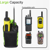 Étui Universel pour Talkie Walkie avec Bandoulière, Pochette Radio Molle Grande Capacité pour Ceinture et Équipement Tactique, C