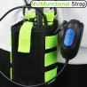 Étui Universel pour Talkie Walkie avec Bandoulière, Pochette Radio Molle Grande Capacité pour Ceinture et Équipement Tactique, C
