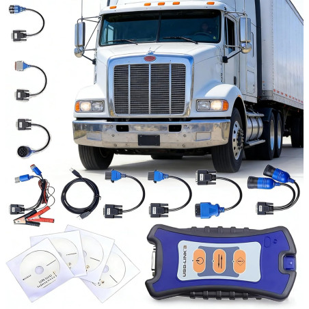 Nexiq USB-Link 3(Édition Filaire)— Outil Diagnostic et Scanner Poids Lourds, Compatible avec Une Large Gamme camions et d'excava