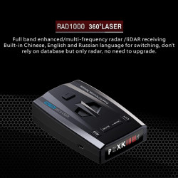 Baceyong 12V 3W Détecteur de Radar de Voiture de Surveillance à 360 degrés avec méthode de Mesure de Vitesse 4 Modes 3, 300-1000