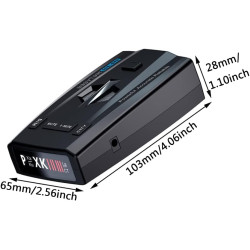 Baceyong 12V 3W Détecteur de Radar de Voiture de Surveillance à 360 degrés avec méthode de Mesure de Vitesse 4 Modes 3, 300-1000