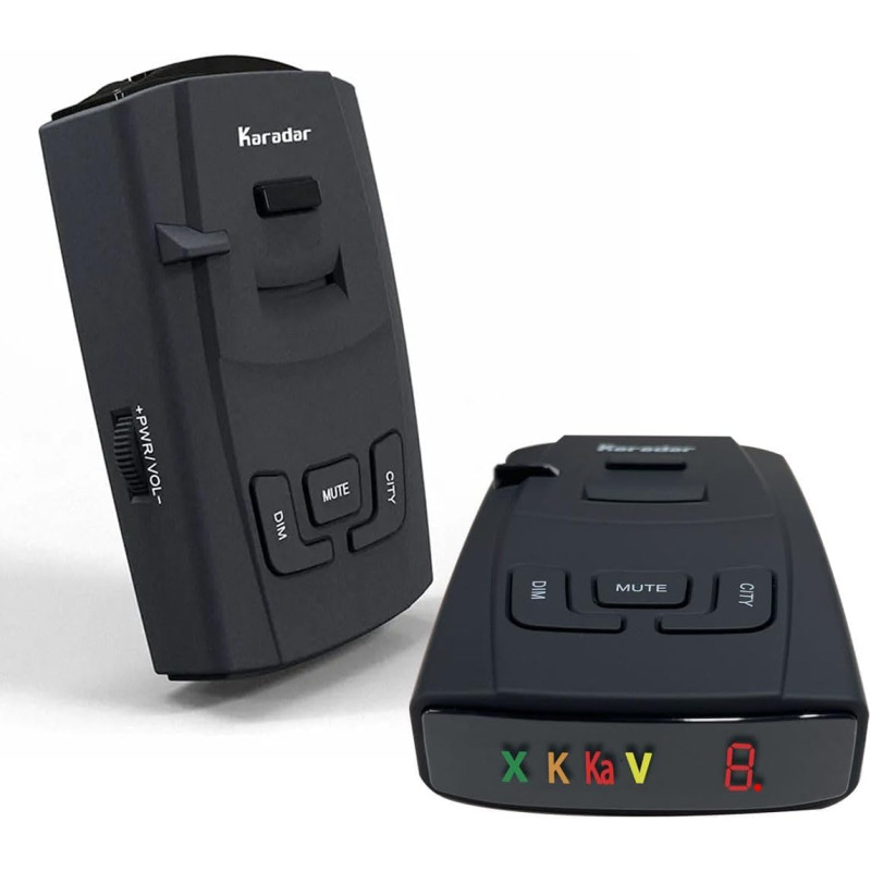 KARADAR Détecteur de Radar X/K/Ka Bande & Laser Détectable Détecteurs de Piège de Vitesse pour Voitures LaserEye et Fausse Alert