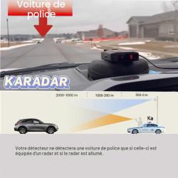 KARADAR Détecteur de Radar X/K/Ka Bande & Laser Détectable Détecteurs de Piège de Vitesse pour Voitures LaserEye et Fausse Alert