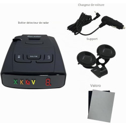 KARADAR Détecteur de Radar X/K/Ka Bande & Laser Détectable Détecteurs de Piège de Vitesse pour Voitures LaserEye et Fausse Alert