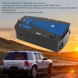 Détecteur De Voiture DC 12v à Longue Portée avec Protection à 360 Degrés et Alertes Vocales de Détecteur de Vitesse Électronique