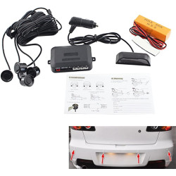 MASO Kit de capteur de radar de recul sans fil pour voiture, radar de recul sans fil DC 12 V avec distance de détection radar : 